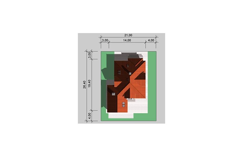 Projekt domu wolnostojącego LK&770 - Usytuowanie