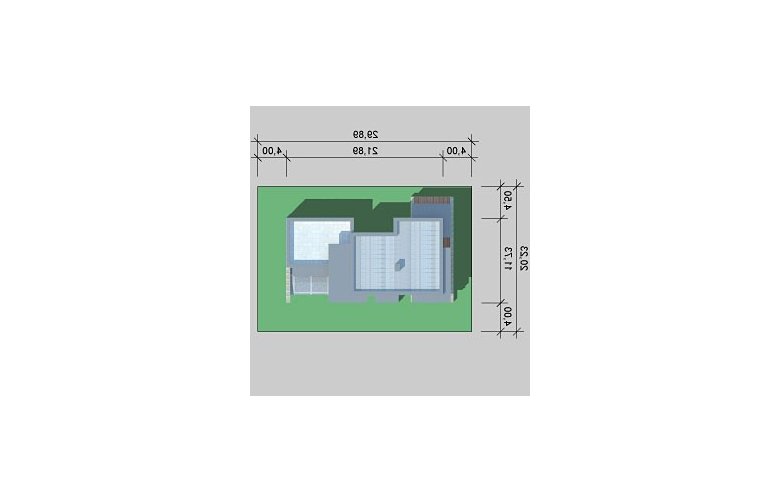 Projekt domu z poddaszem LK&769 - Usytuowanie - wersja lustrzana