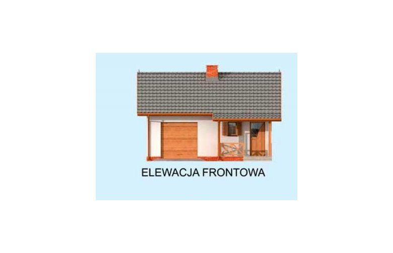 Projekt domu letniskowego ARIZONA dom letniskowy - elewacja 1