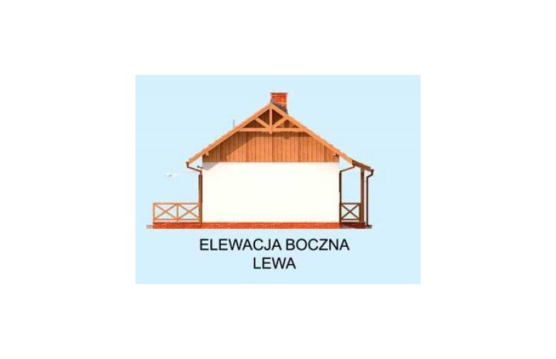 Projekt domu letniskowego ARIZONA dom letniskowy - elewacja 2