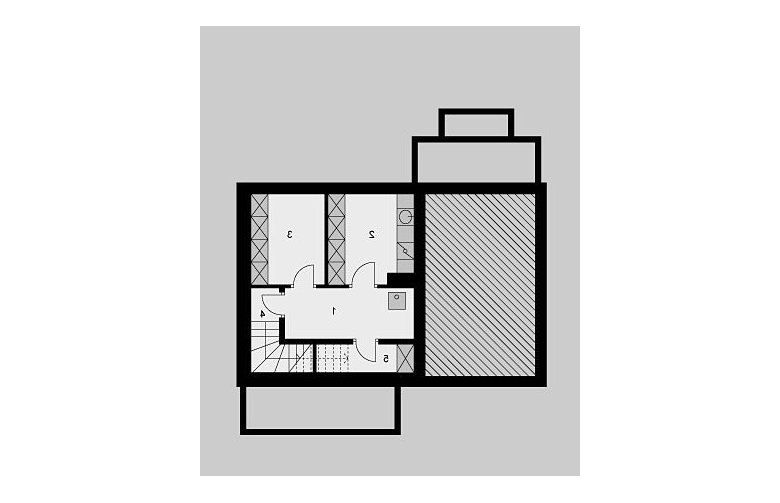 Projekt domu wolnostojącego LK&762 - piwnica