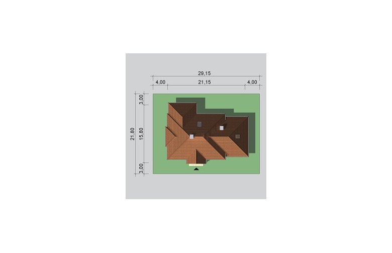 Projekt domu dwurodzinnego LK&723 - Usytuowanie