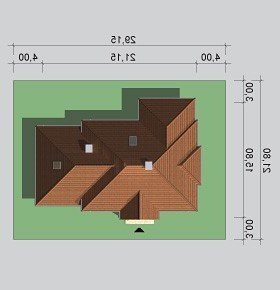 Usytuowanie budynku LK&723 w wersji lustrzanej