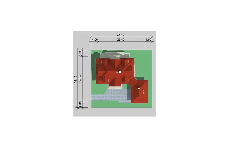 Projekt domu wolnostojącego LK&738 - Usytuowanie