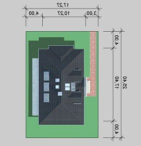 Usytuowanie budynku LK&748 w wersji lustrzanej