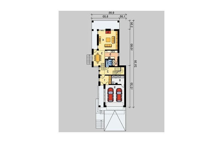 Projekt domu wolnostojącego LK&747 - parter