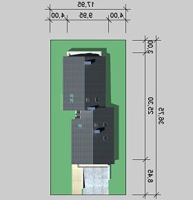 Usytuowanie budynku LK&747 w wersji lustrzanej