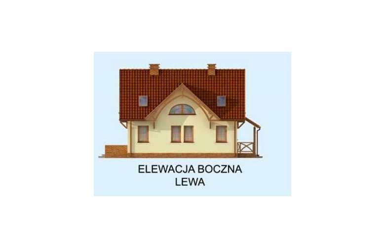 Projekt domu z poddaszem SANTA SUSANA 2 - elewacja 2