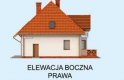 Projekt domu z poddaszem MALIBU 2 - elewacja 4