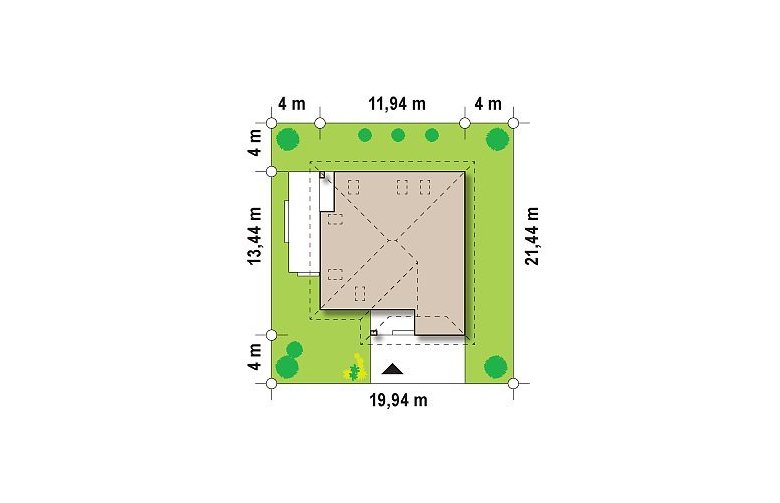 Projekt domu jednorodzinnego Z143 - Usytuowanie