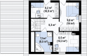 Projekt domu jednorodzinnego Z1 GL - rzut poddasza