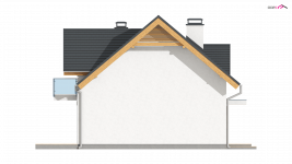 Elewacja projektu Z163 - 3 - wersja lustrzana