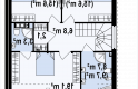 Projekt domu bliźniaczego Zb4 (cena za jeden segment) - rzut poddasza