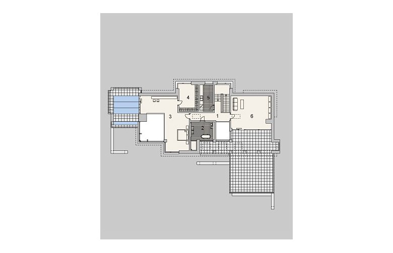 Projekt domu z poddaszem LK&745 - piętro