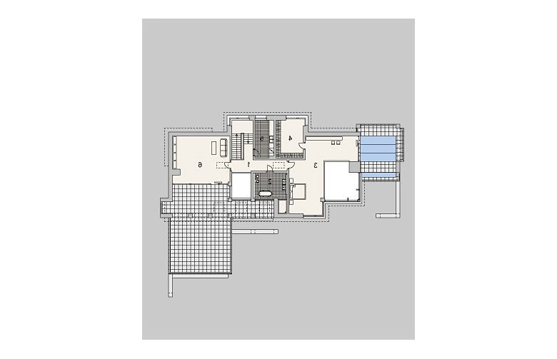 Projekt domu z poddaszem LK&745 - piętro