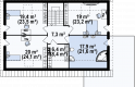Projekt domu z poddaszem Z142 - rzut poddasza