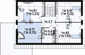 Projekt domu z poddaszem Z142 - rzut poddasza