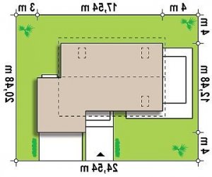 Usytuowanie budynku Z142 w wersji lustrzanej