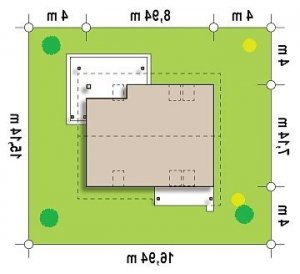 Usytuowanie budynku Z212 w wersji lustrzanej