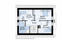 Projekt domu jednorodzinnego Z216 - rzut poddasza