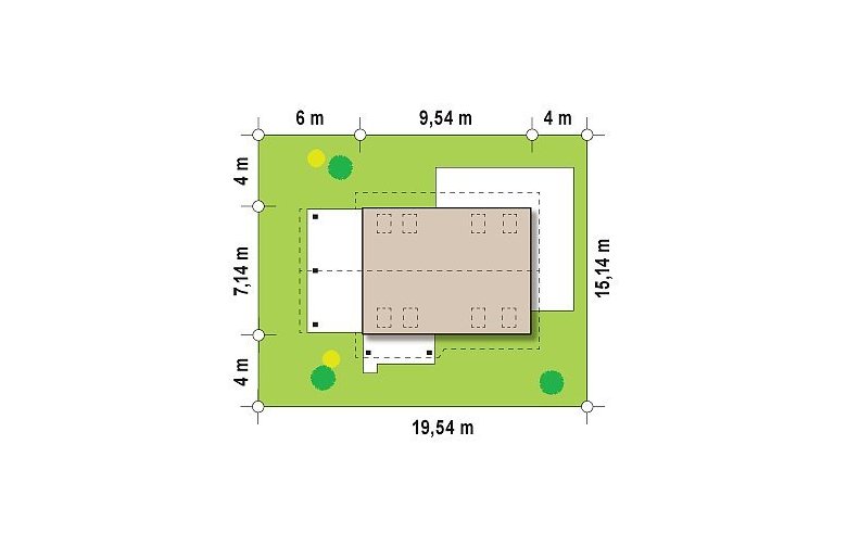 Projekt domu jednorodzinnego Z216 - Usytuowanie