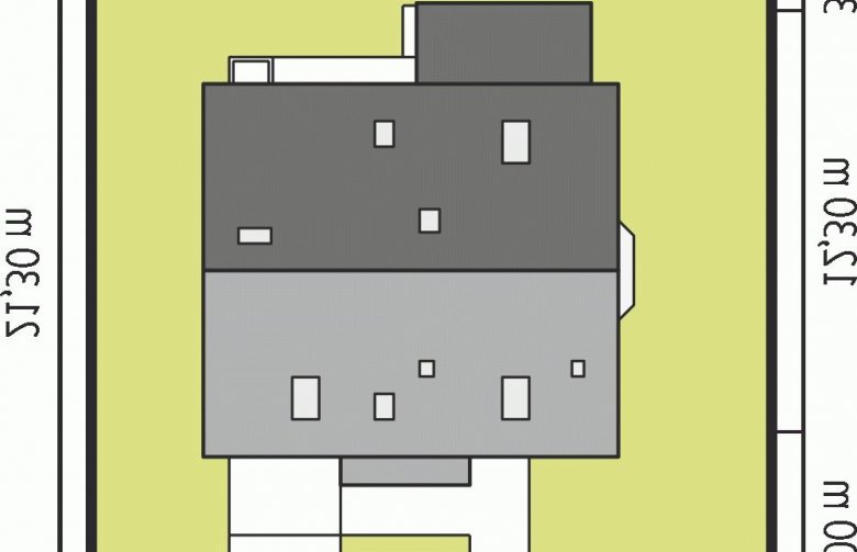 Projekt domu jednorodzinnego Aga II G1 - Usytuowanie - wersja lustrzana