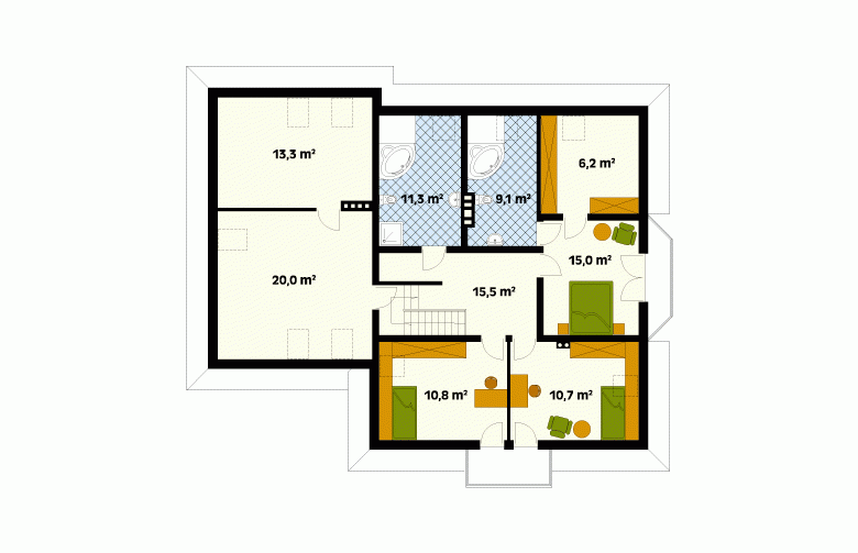 Projekt domu wielorodzinnego Modrzew 3 - 