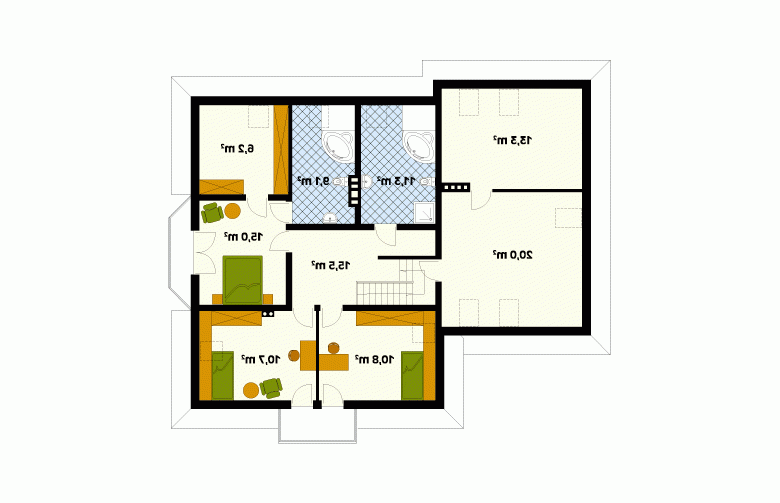 Projekt domu wielorodzinnego Modrzew 3 - 