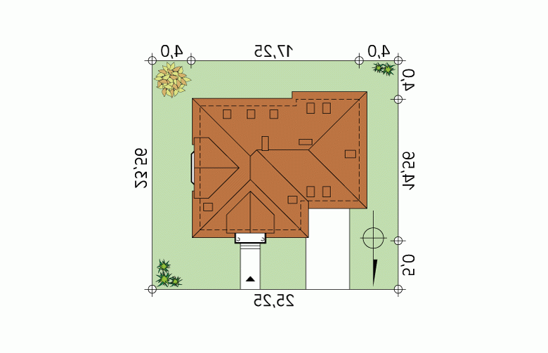 Projekt domu wielorodzinnego Modrzew 3 - Usytuowanie - wersja lustrzana