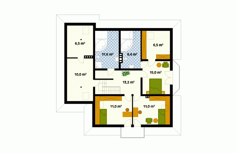 Projekt domu wielorodzinnego Modrzew 2 - 