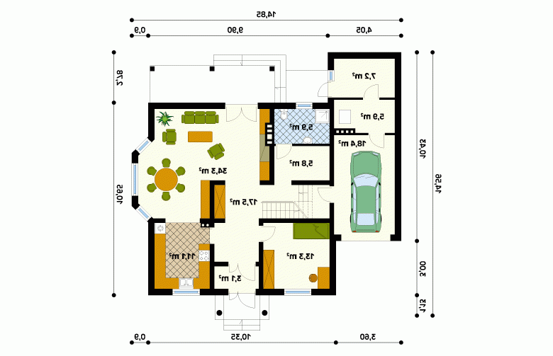 Projekt domu wielorodzinnego Modrzew 2 - 