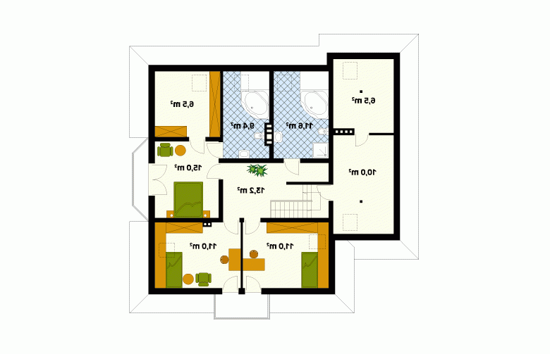 Projekt domu wielorodzinnego Modrzew 2 - 