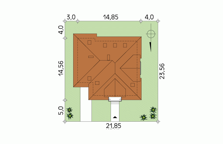 Projekt domu wielorodzinnego Modrzew 2 - Usytuowanie