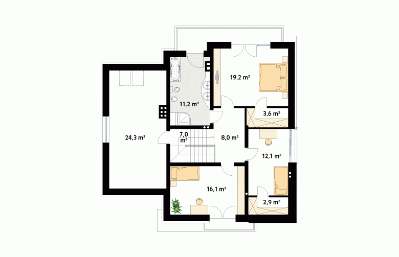 Projekt domu tradycyjnego Jaspis 5 - 