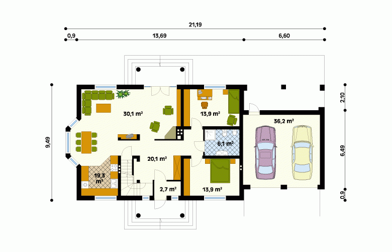 Projekt domu wielorodzinnego Aura - 