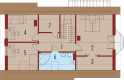 Projekt domu wolnostojącego Ben II G1 (z piwnicą) - poddasze