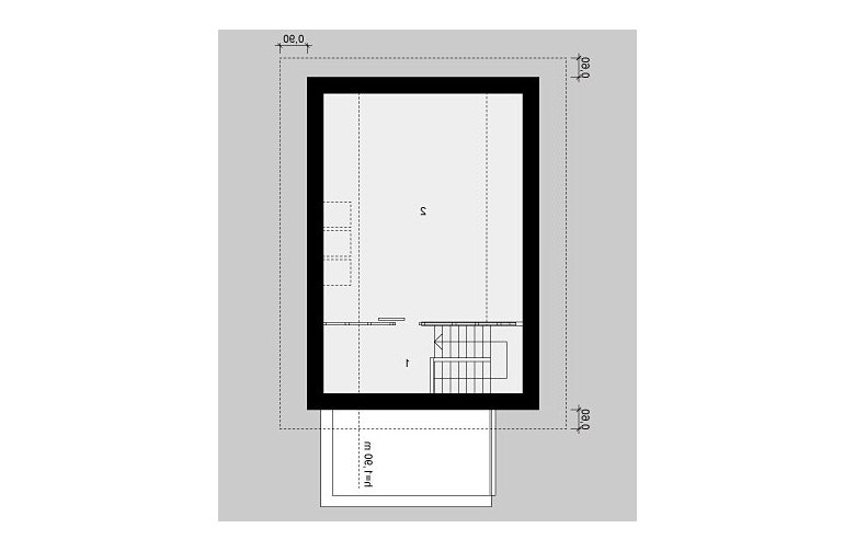 Projekt domu wolnostojącego G20 - poddasze