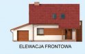Projekt domu z poddaszem LUBEKA - elewacja 1