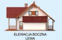Projekt domu z poddaszem LUBEKA - elewacja 2