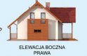 Projekt domu z poddaszem LUBEKA - elewacja 4