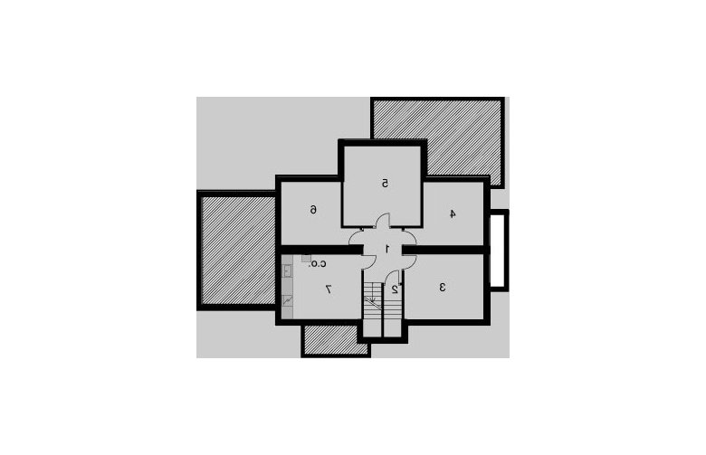 Projekt domu wolnostojącego LK&178 - piwnica