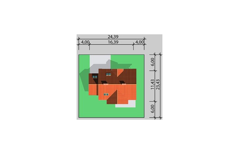 Projekt domu wolnostojącego LK&178 - Usytuowanie