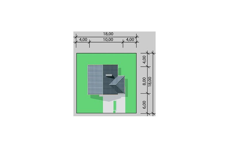 Projekt domu wolnostojącego LK&197 - Usytuowanie