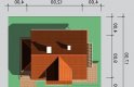 Projekt domu wolnostojącego LK&206 - usytuowanie - wersja lustrzana