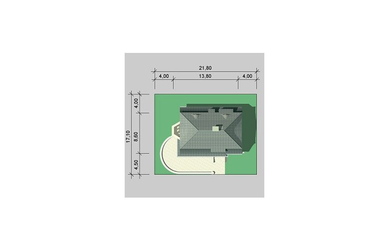 Projekt domu z poddaszem LK&235 - Usytuowanie