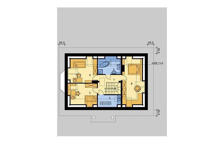 Projekt domu wolnostojącego LK&778 - poddasze