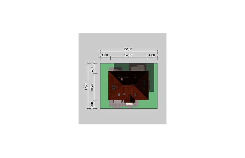 Projekt domu wolnostojącego LK&778 - Usytuowanie