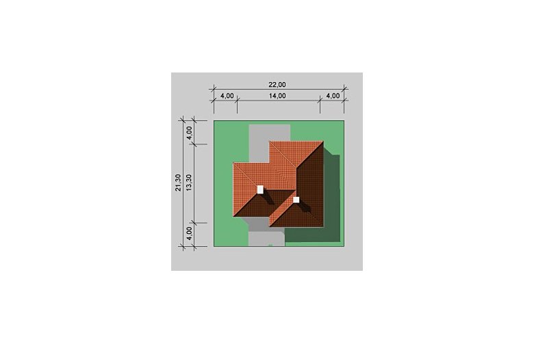 Projekt domu dwurodzinnego LK&304 - Usytuowanie