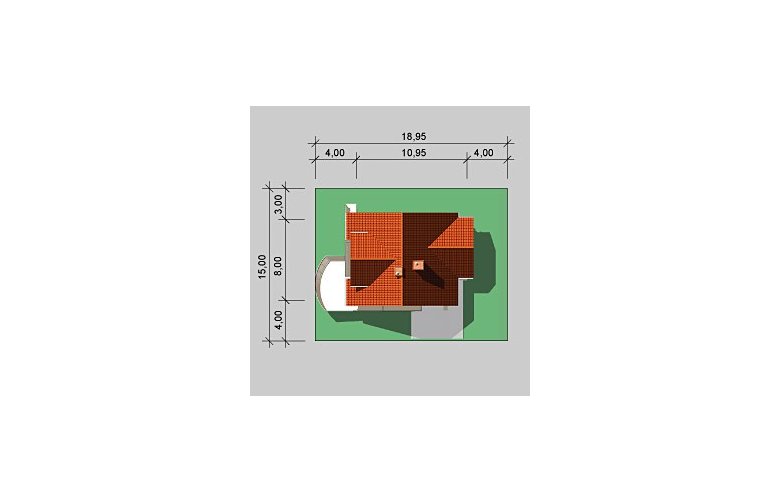 Projekt domu wolnostojącego LK&371 - Usytuowanie