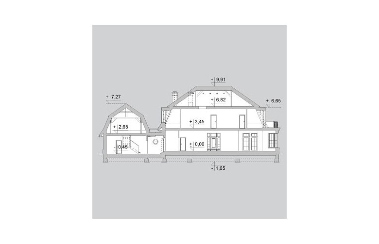 Projekt domu piętrowego LK&904 - Usytuowanie